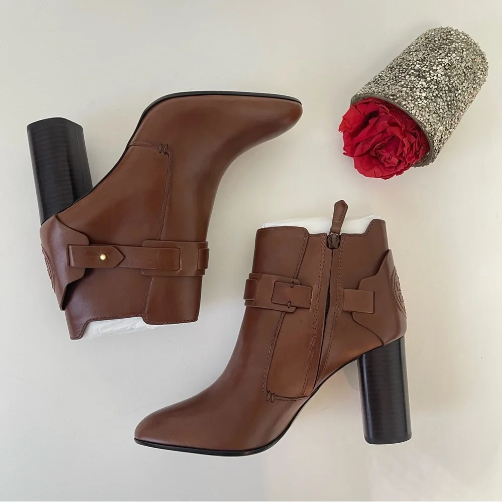 Tory Burch Almond Colton Leather Bootie- New In Box - Size 10- Reemoly - Picture 8 of 15